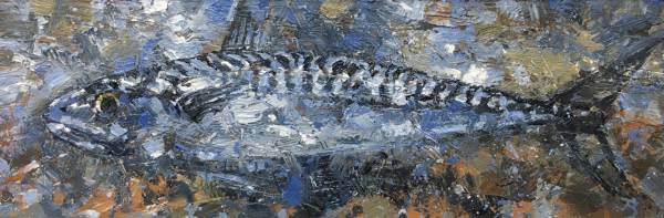 - Oil on Board, Painting by John Brenton, measuring 10 x 30 cm (H x W) framed at 18 x 38 cm £475